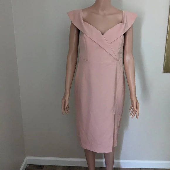 NWT Bardot Bella Peach Midi Dress Size M - Picture 1 of 10